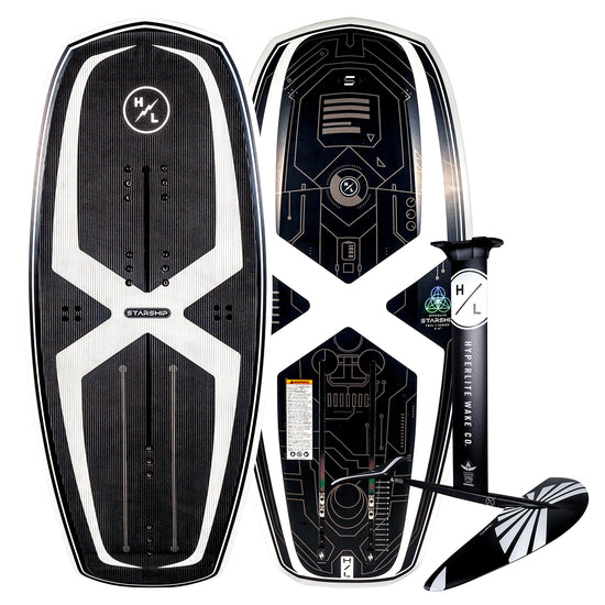 Starship w/Falcon Foil Kit with Durashell, black & white geometric design.