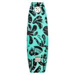 Teal Capitol Loaded wakeboard with black leaf patterns and an H/L logo.