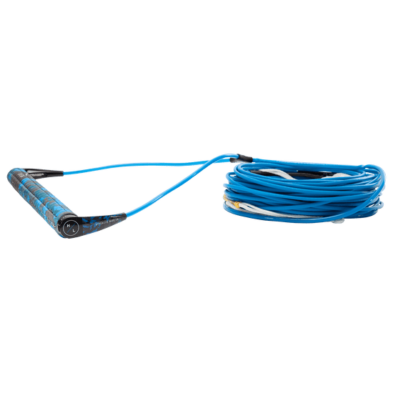 Blue coiled jump rope with ergonomic grips, SG Handle w/ A-Line - Blue.